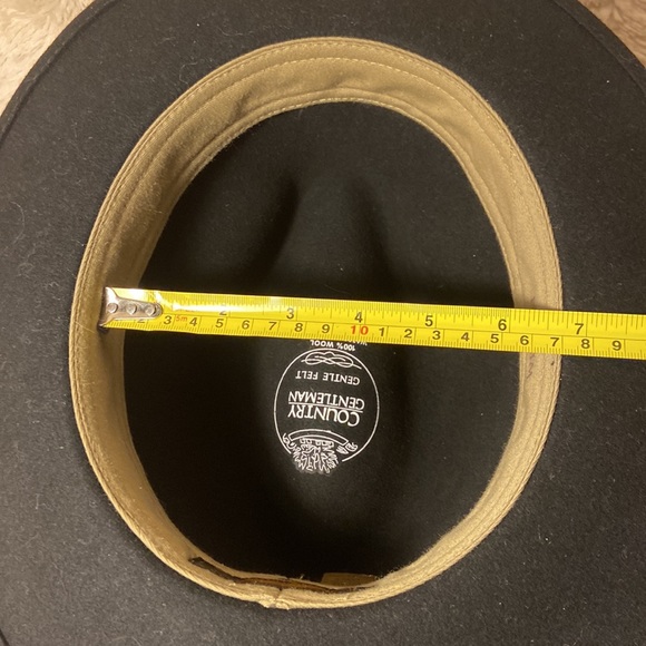 Nwot Country Gentleman Black Wool Fedora Wilton Water Repellent - Picture 10 of 11